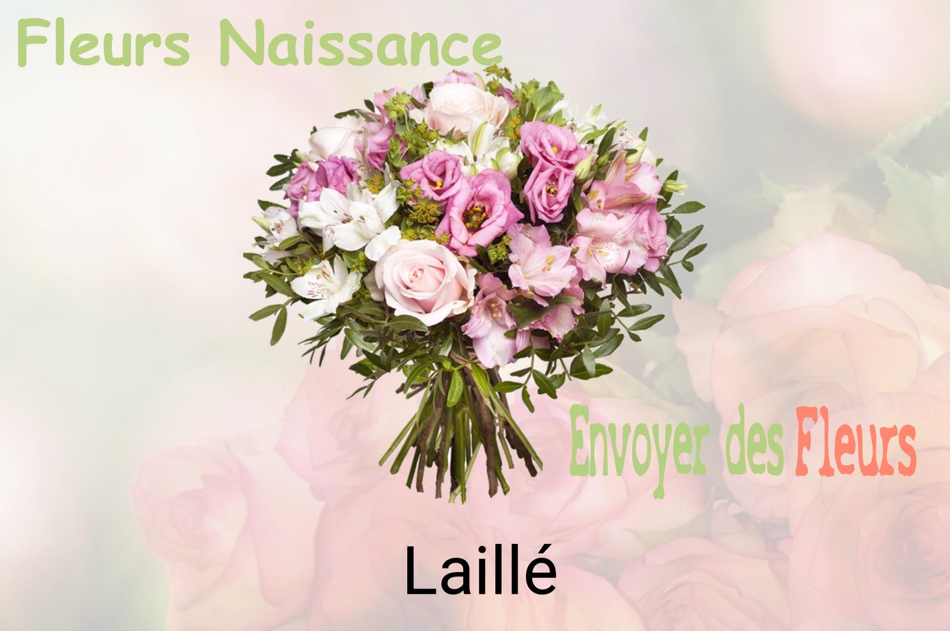 Bouquet de fleurs de naissance livré à Laillé